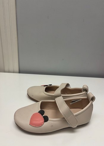 Kız Çocuk Bej Tokalı Babet Ayakkabı - Görsel 3