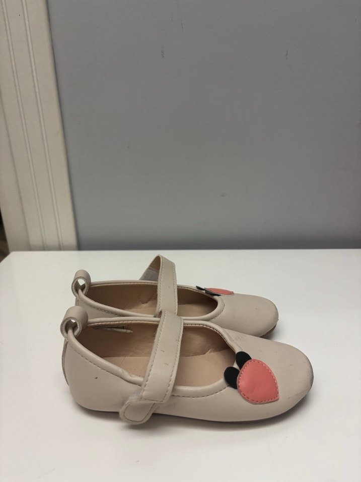 Kız Çocuk Bej Tokalı Babet Ayakkabı - Görsel 2