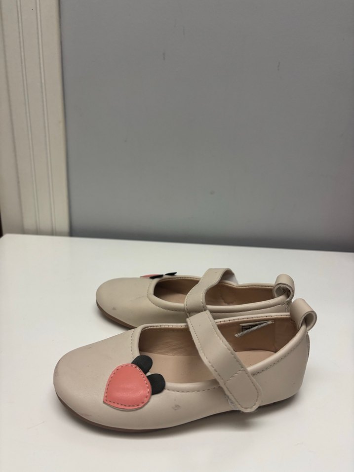 Kız Çocuk Bej Tokalı Babet Ayakkabı - Görsel 3