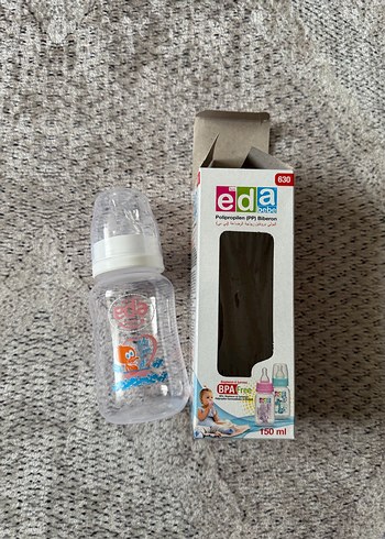 Eda Bebek Biberonu 150 ml BPA'sız Beyaz-Gri