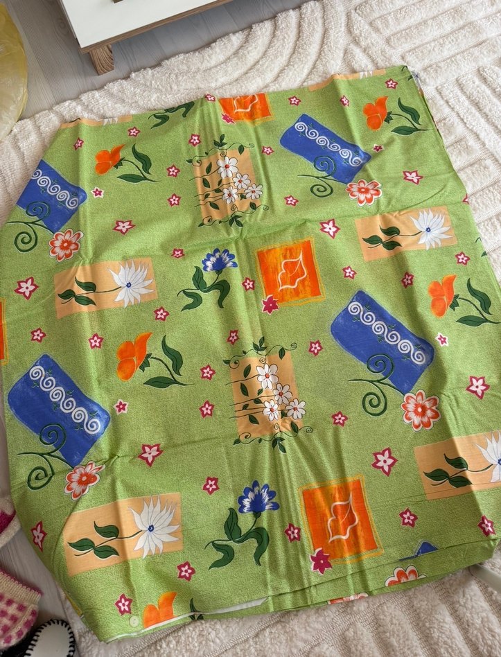 Çiçek Desenli Çok Renkli Pamuk Nevresim Takımı - Görsel 3