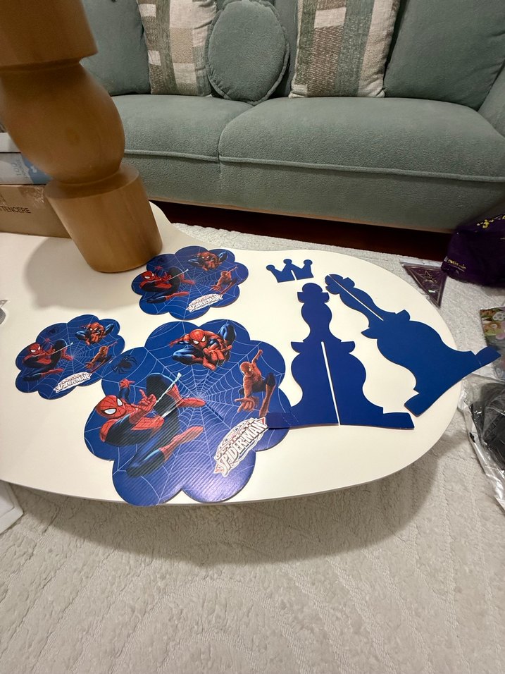 Renkli PJ Masks Parti Süsleri çift taraflı - Görsel 4