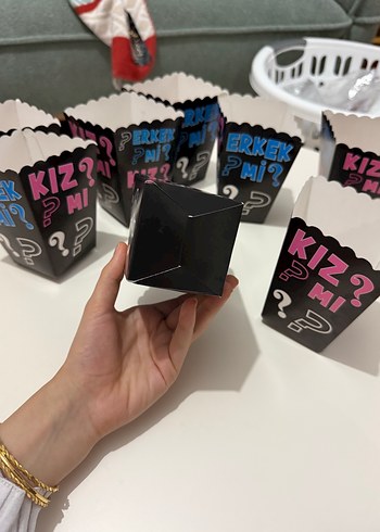 Cinsiyet Belirleme Partisi Popcorn Kutusu 8 adet - Görsel 3