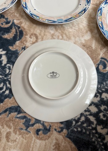 Mavi Kenarlı Seramik yemek takımı - Görsel 4