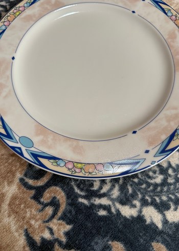 Mavi Kenarlı Seramik yemek takımı - Görsel 6