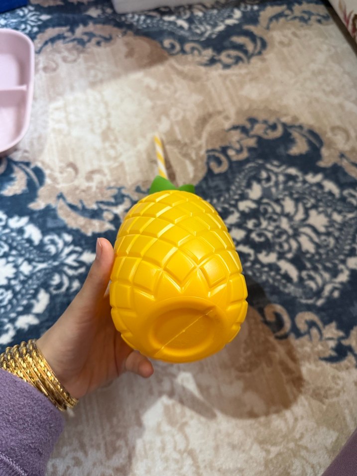 Sarı Ananas Desenli suluk - Görsel 3