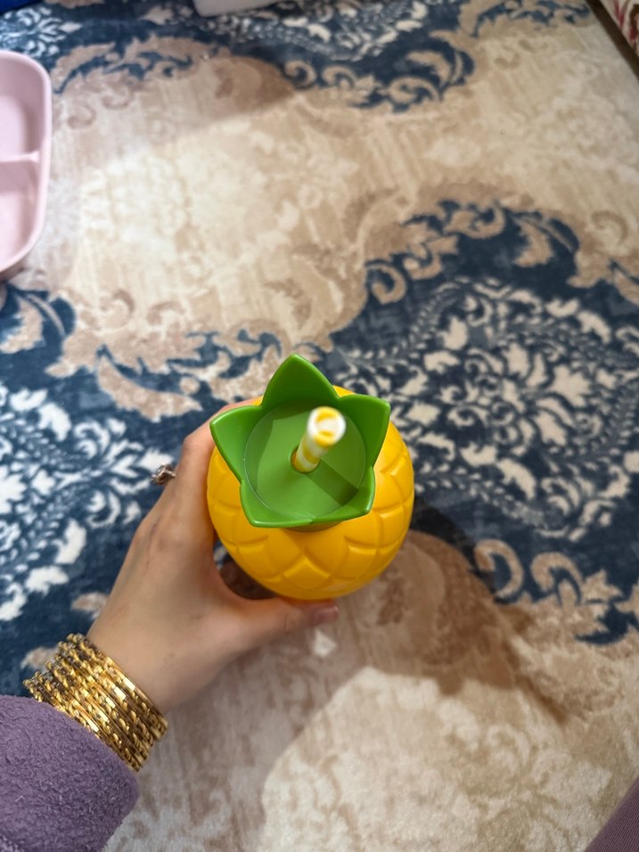 Sarı Ananas Desenli suluk - Görsel 2