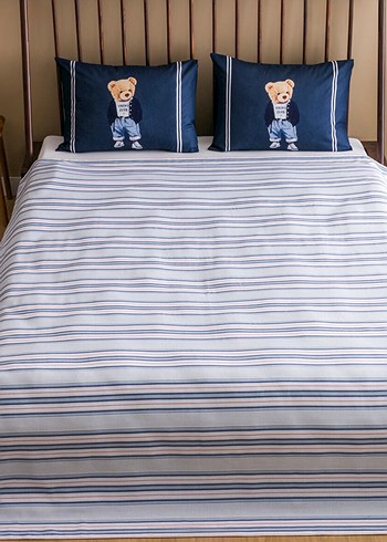 Mavi Çizgili pike takımı - Görsel 2