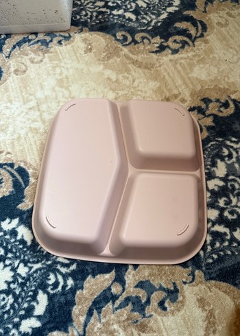 Pastel Pembe  Bölmeli Tabak - Görsel 2