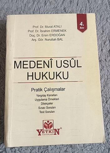 Medeni usul hukuku pratik çalışma 