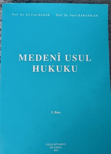 Medeni usul hukuku Varol Karaaslan 