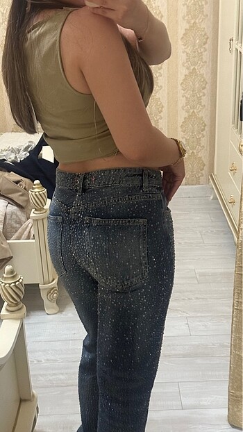 Zara Zara taşlı pantolon