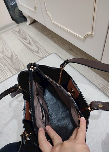 taba renk Deri Kadın Çanta - Görsel 8