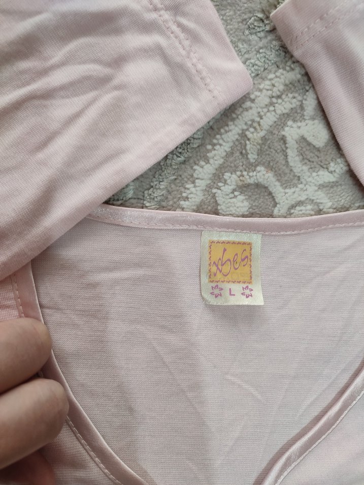 pudra Dantel Detaylı Uzun Kadın Pijama Takımı - Görsel 4