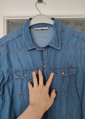 Kot gömlek tunik - Görsel 7