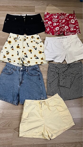 Şort yüksek bel - Görsel 19
