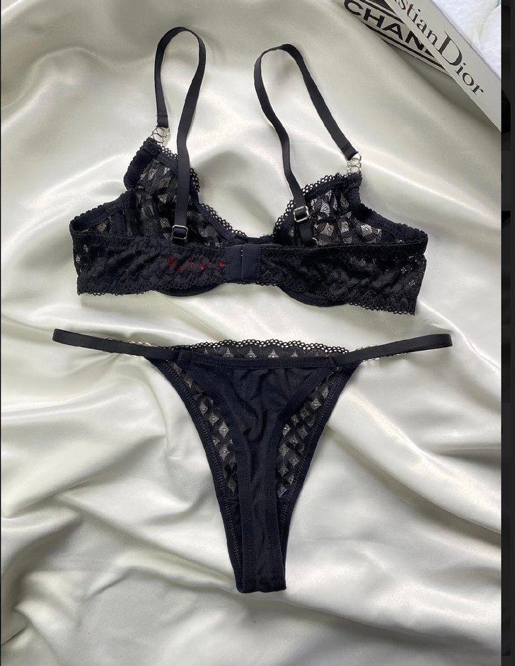 Yılan Desenli Siyah Gotik Sütyen - Görsel 3