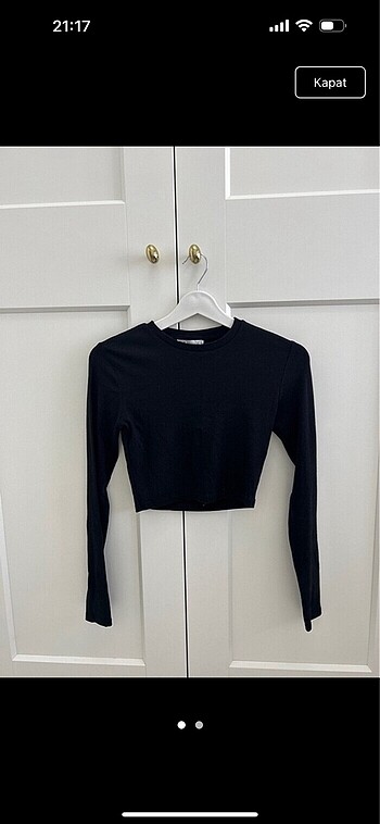 Crop üst zara