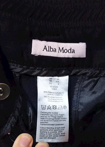 Kadın Siyah Kemerli Kumaş Pantolon - Görsel 4