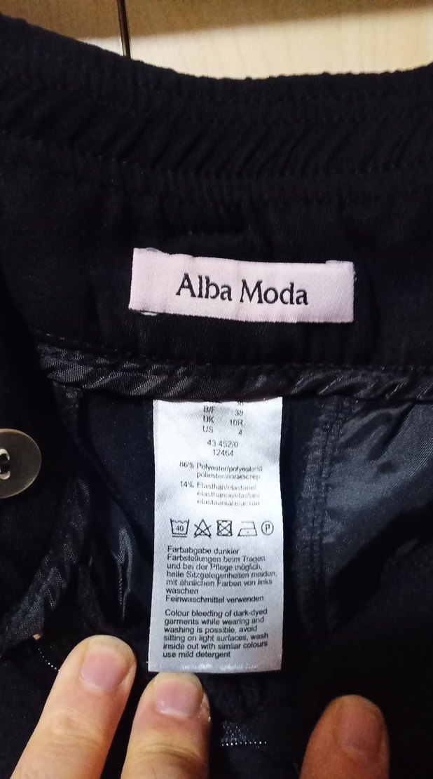 Kadın Siyah Kemerli Kumaş Pantolon - Görsel 4