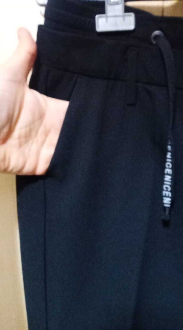 Kadın Siyah Kemerli Kumaş Pantolon - Görsel 3