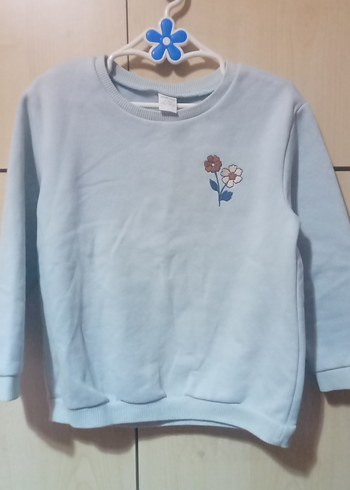 Mavi Kız Çocuk Sweatshirt Uzun Kollu - Görsel 2