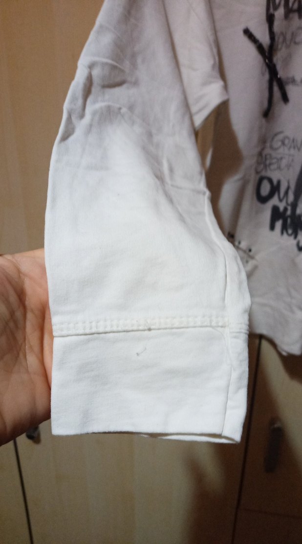 Baskılı Beyaz Kadın Sweatshirt - Görsel 3