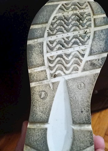 Beyaz Gri Kadın Dolgu Topuk Spor Ayakkabı - Görsel 6