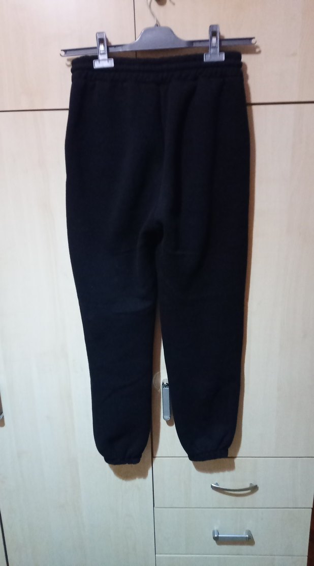 Siyah Rahat Kesim Kadın Eşofman Altı - Görsel 5