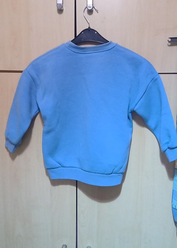 Renkli Baskılı Mavi Kız Eşofman Takımı - Görsel 6