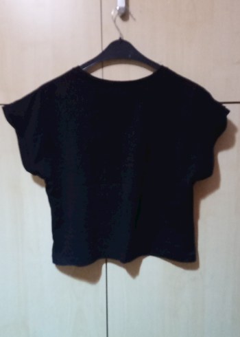 Kız Siyah Basic Tişört - Görsel 3