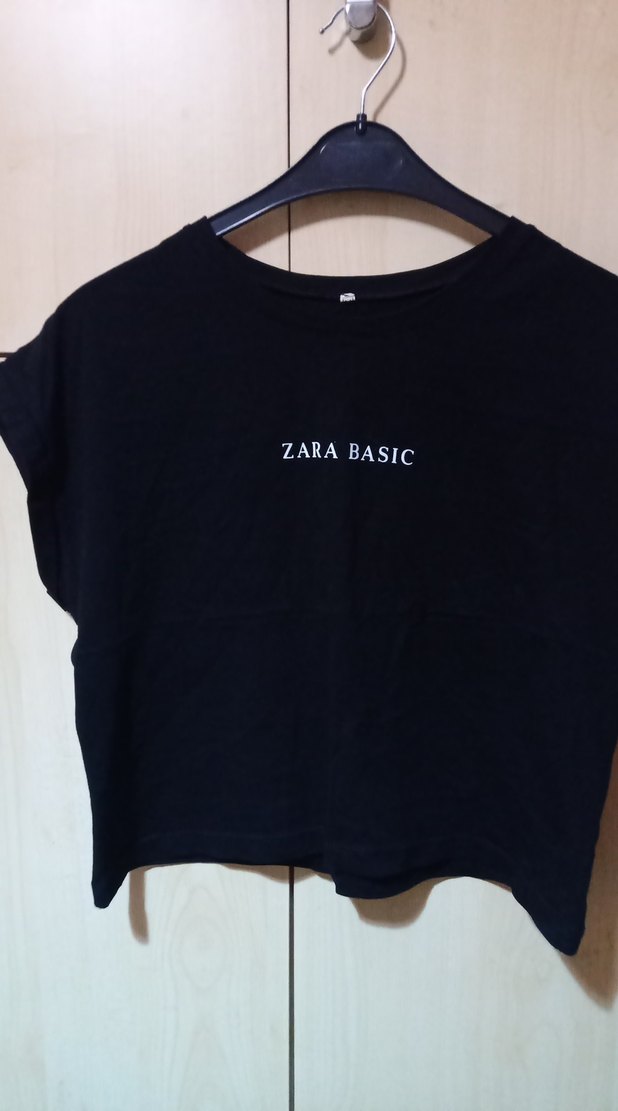 Kız Siyah Basic Tişört - Görsel 2