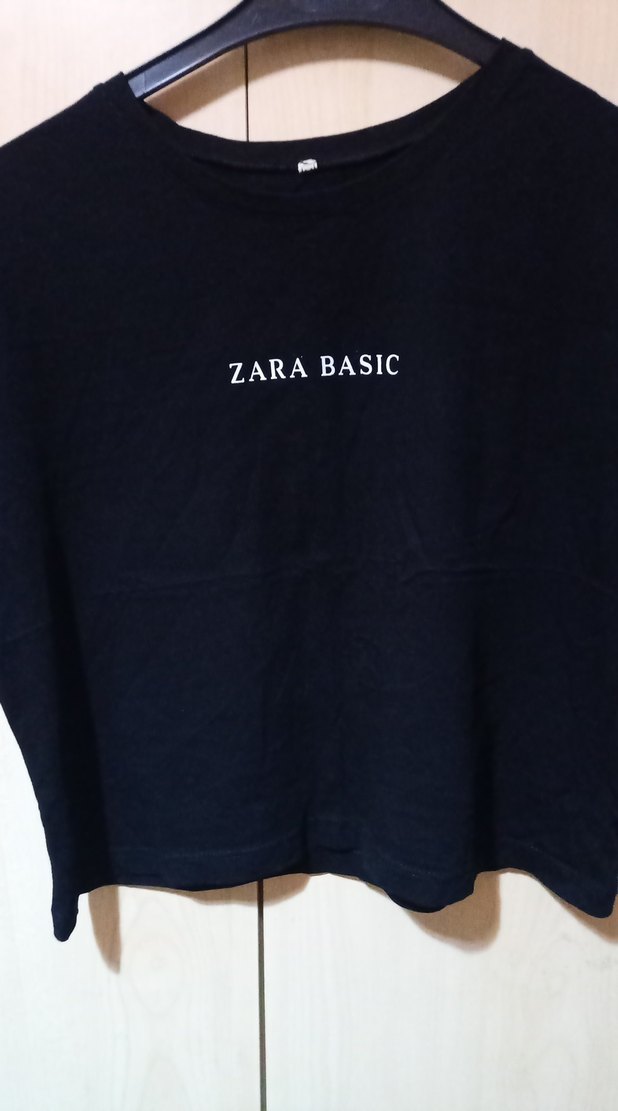 Kız Siyah Basic Tişört - Görsel 5