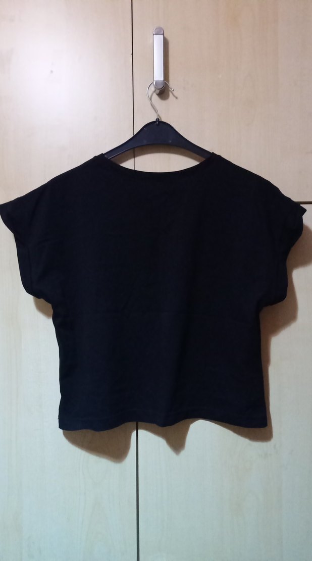 Kız Siyah Basic Tişört - Görsel 4