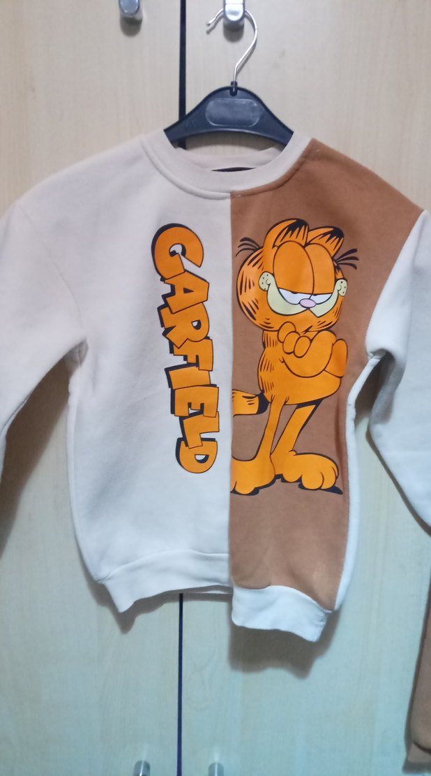 Garfield Baskılı Kahverengi Erkek Eşofman Takımı - Görsel 3