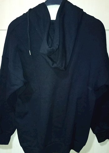 Kapüşonlu Fermuarlı Siyah Kadın Sweatshirt - Görsel 5