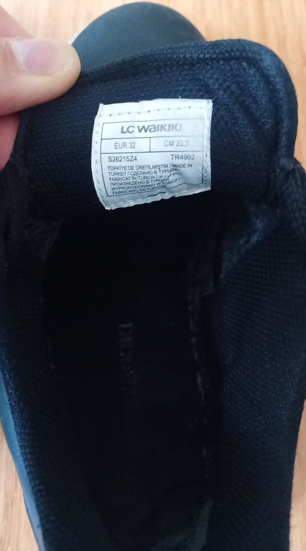 Erkek Çocuk siyah ip Bağcıklı Spor Ayakkabı - Görsel 3