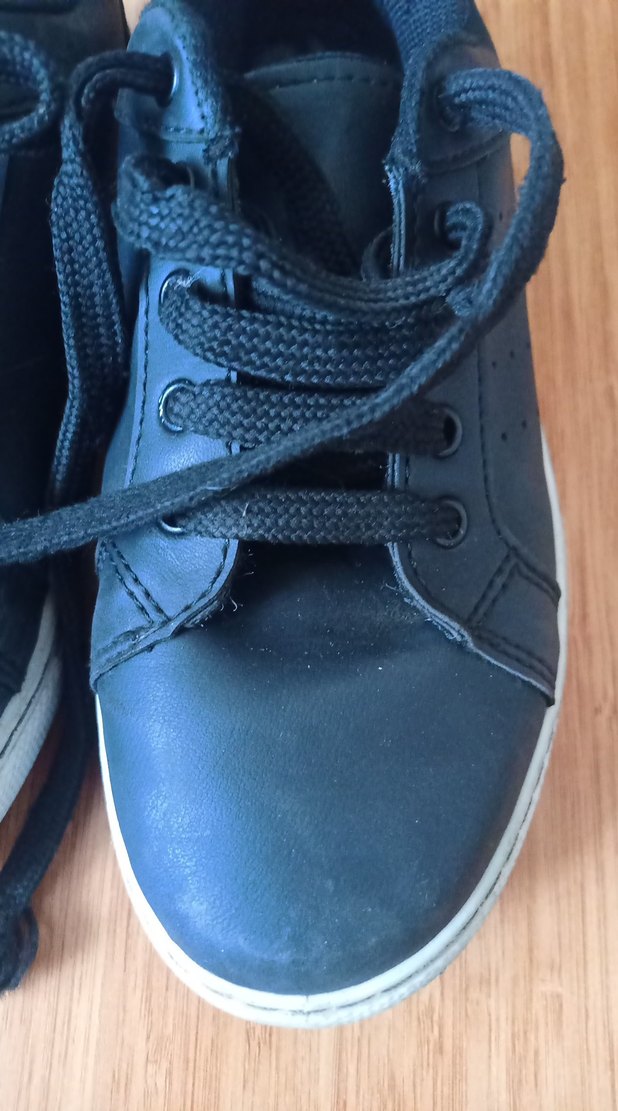 Erkek Çocuk siyah ip Bağcıklı Spor Ayakkabı - Görsel 5