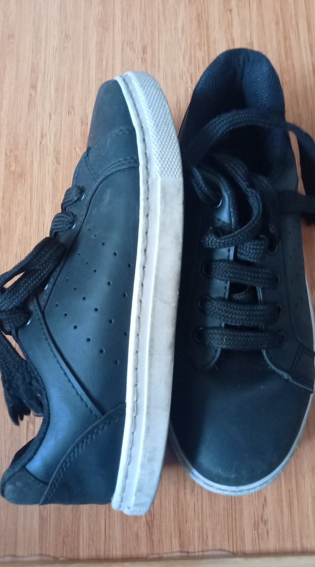 Erkek Çocuk siyah ip Bağcıklı Spor Ayakkabı - Görsel 2