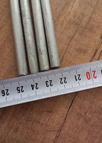 4 Adet alüminyum dolu mil