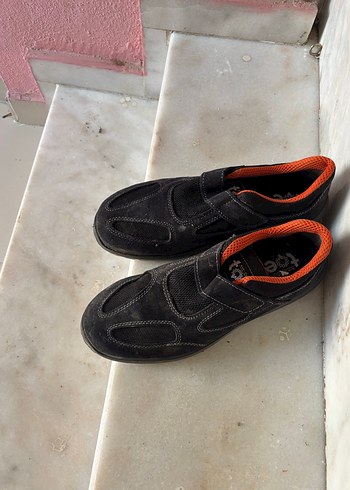 Siyah Erkek Spor Ayakkabı Cırt Cırtlı - Görsel 2