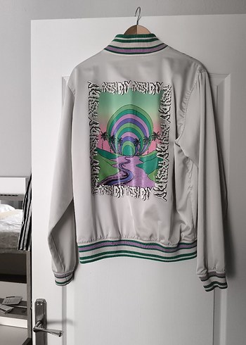 Pull and Bear Düğmeli Beyaz erkek Ceket, Salaş Kesim
