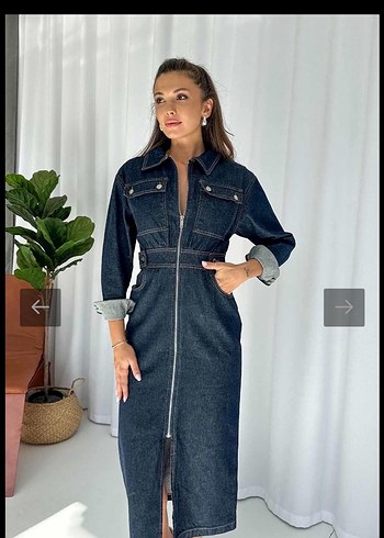 l Beden lacivert Renk Fermuarlı Lacivert Denim Ceket