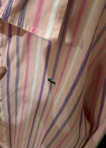 l Beden pembe Renk Lacoste gomlek