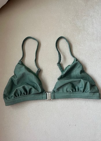 Yeşil İnce Askılı Bikini Üstü