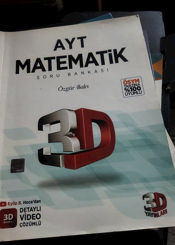 AYT Matematik 3D Soru Bankası