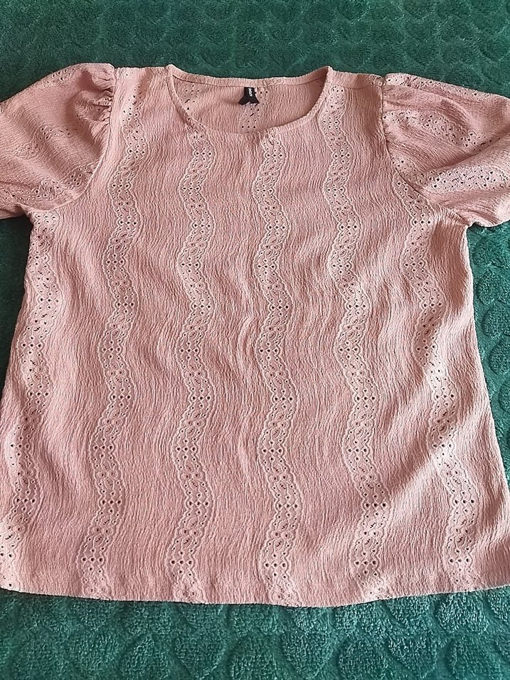 Nakışlı Pembe Kız Eldiveni Velcro'lu - Görsel 2