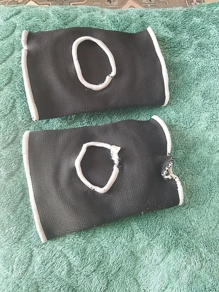 Siyah Gri Street Wear Diz Koruyucu - Görsel 2