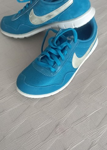 39 Beden mavi Renk Nike Kadın Mavi Bağcıklı Spor Ayakkabı