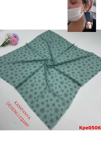 Gri Dantelli Kadın Desenli Şal - Görsel 8